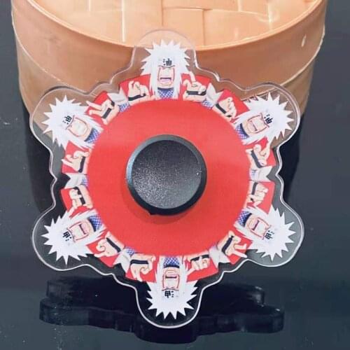 Hot NARUTO Gyro Finger Dynamic Pattern Spinning Top Sell Well Anime Cartoon Surroundings Acrylic Christmas Birthday Gift