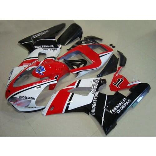Motorcycle Fairing kit for YAMAHA YZFR1 98 99 YZF R1 1998 1999 YZF1000 yzfr1 98 99 New Red white black Fairings set+gifts YK14