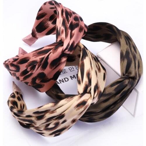 Bohemian Leopard Snake Knot Hairband Ladies Ethnic Geometric Headband Head Hoop Animal Print Hair Accessories For Women
