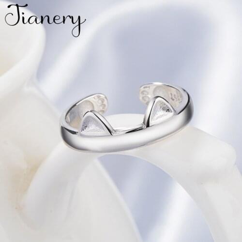 Charm Cat Ear Finger Ring For Women Men Vintage Boho Knuckle Party Rings Punk Cocktail Jewelry Girls Gift