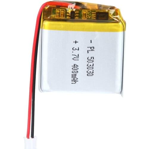 YDL 3.7V 400mAh 503030 Rechargeable Lipo Battery with JST Connector