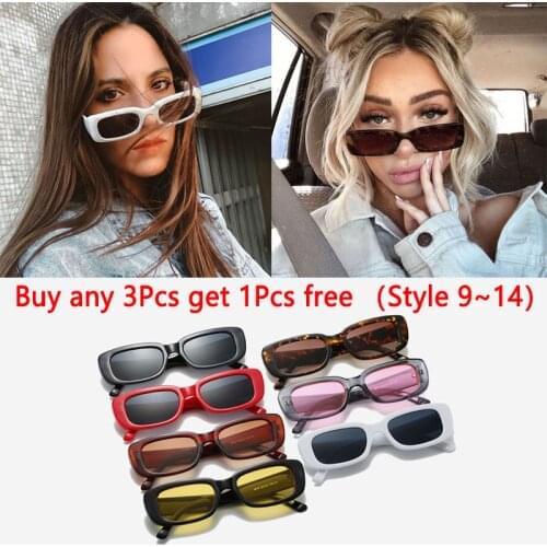 Hot Vintage Square Sun Glasses Women Retro Sunglasses Travel Luxury Brand Rectangle Men Women Sun Glasses