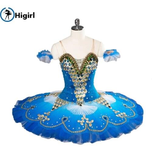 Professonal tutu blue bird eagle pancake tutu sparrow ballet tutu performance ballet costumes tutu costumeBT9105