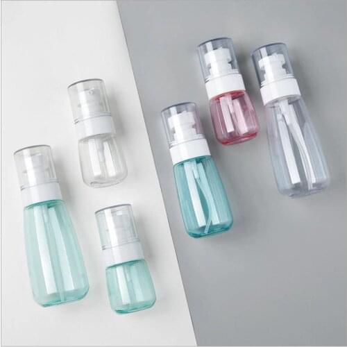 1Pcs 30ml/60ml Transparent Empty Spray Bottles Plastic Mini Refillable Empty Cosmetic Containers PETG Alcohol Bottle T0303