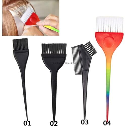 1Pcs Professional PP Handle Natural Hair Brushes Resin Fluffy Comb Hairdressing Barber Hair Dye Hair Brush Make Up Comb Styling