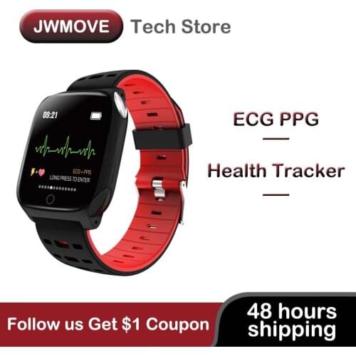 JWMOVE F16 ECG PPG Smart Blacelet Heart Rate Blood Pressure Monitor Life Waterproof Smart Watch men woman sport Fitness Tracker