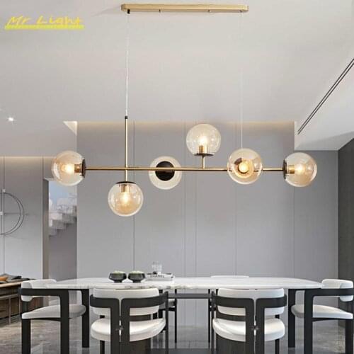 Nordic Glass Pendant Lights Lighting Modern Simple LED Pendant Lamp Living Room Dining Room Bedroom Decor Kitchen Hanging Lamps