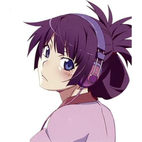 Personality Car Decoration Stickers Japanese Anime Monogatari Collection Sexy Beauty Drift Racing Decal Car Sticker Waterproof