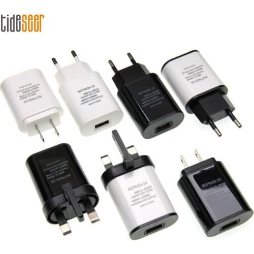 Universal Travel Fast Charger 5V 2A USB Wall Adapter US EU UK Plug for Samsung Xiaomi LG iPhone Mobile Phone Chargers 100pcs