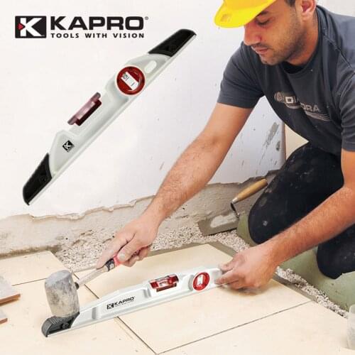 KAPRO High Accuracy Spirit Level Cast Aluminum Alloy Water Level Indicator Bubble Heavy Type Level 40-80 cm Measurement Tools