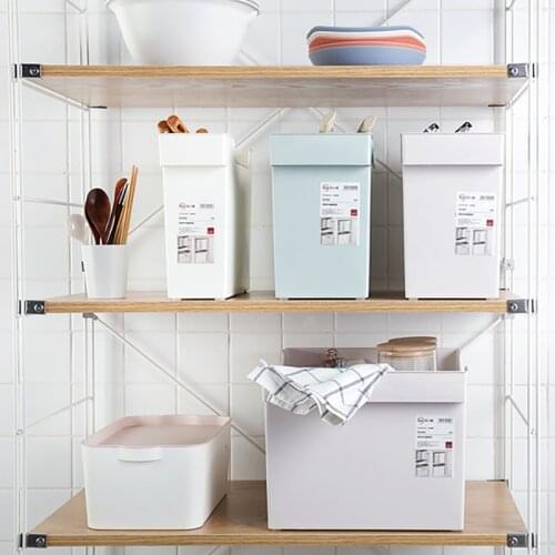 Japanese Storage Box For Kitchen Bottles Chopsticks Gap Square Plastic Organizer Basket Toys Books Sundries Sorting Storage Box