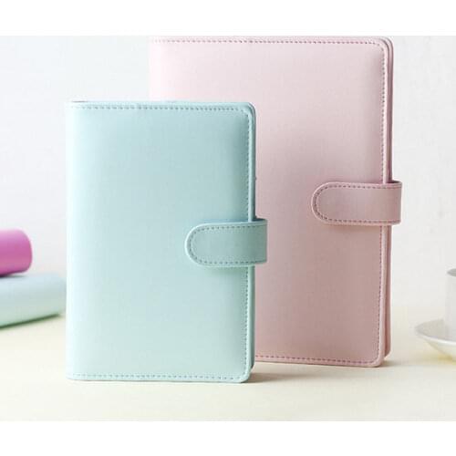 Mint Rose Red Original Business Brief Macaron a5 a6 Spiral leather Notebook daily stationery supplies papelaria