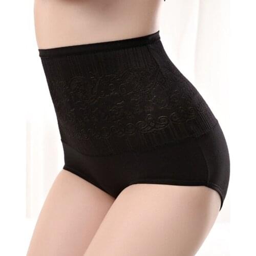 High Waist Women Panties Soft Breathable Shaping Waist Slim Underpants Female Briefs Cotton Intimates Underwear