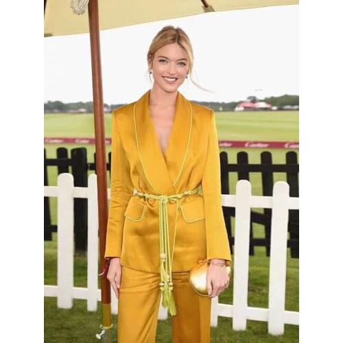 Wide Leg Pants Suits For Women 2 Two Piece Set OL Ladies Work Elegant Formal Business Wedding 2020 New Runway Designer Pantsuits