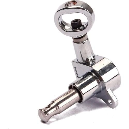 6 Pieces Silver Electric Guitar Machine Heads Knobs Guitar String Tuning Peg Tuner (3 for Right 3 for Left)