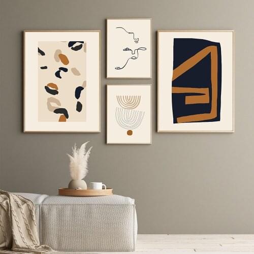 Abstract Aesthetic Poster Geometry Wall Art Picture Canvas Painting Contemporary Print Living Room Interior Decoration