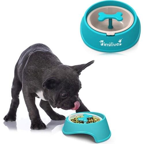 Anti-Choking Pet Dog Feeder Slow Food Pet Bowl Dog Feeding Drinking Bowl for Dogs Cats Pets Pet Feeding Supplies