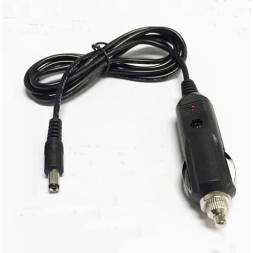 1m Car Charger Plug to DC5.5x2.1mm Plug 3A/2464/22AWG Copper Cord Connector Power Cable for Automoblie GPS Navigator Massage Pad