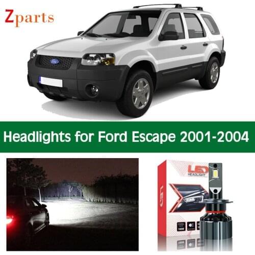 Car Headlight For Ford Escape 2001 2002 2003 2004 Canbus Headlamp Low Beam High Beam 12V Lighting Light Lamp Accessories