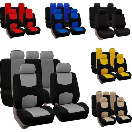 4pcs/9pcs Car Seat Covers Set Universal Fit Most Cars Covers Classic Styling Car Seat Protector Auto Accessories Seat Cushion