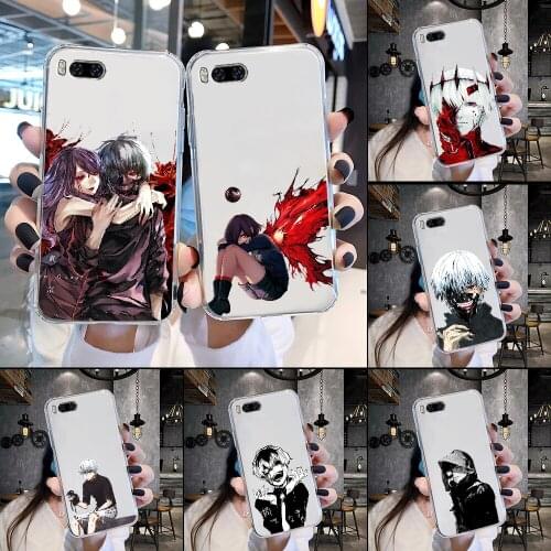 Tokyo Ghoul anime Phone Case Transparent For Xiaomi Mi Max Note 3 A2 A3 8 9 9T 10 Lite Pro Ultra transparent pretty back