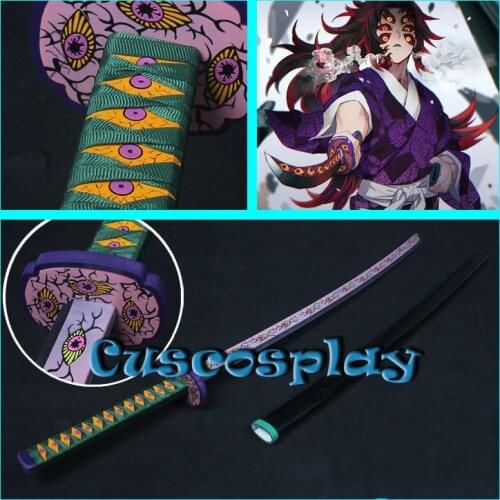 Demon Slayer Kimetsu No Yaiba Michikatsu Tsugikuni Kokushibo Weapon Sword Cosplay Replica Prop PVC Props for Halloween Christmas