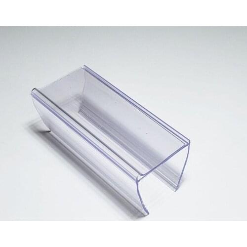 100pcs Wood Shelf Edge Grip Strip Shelf Mounting Data Strip Price Talker Shelf Top Label Holder Sign Display Clip