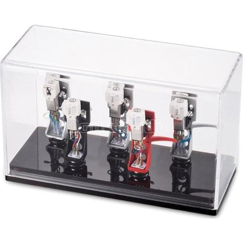 Douk Audio HiFi Head shell Cartridge Keeper Phono Shell Case Acrylic Box Turntable Stylus Holder Phonograph Player Accessories