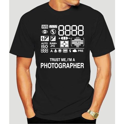 Photographer Camera T Shirt Premium Cotton Photography Gift Present Funny 9177A