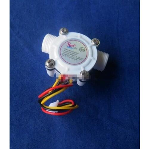 10PCS G3/8 flow sensor screw tooth Holzer flow sensor meter counter indicator Water heater dispenser 0.3-10L/min 3-24V F=23*Q