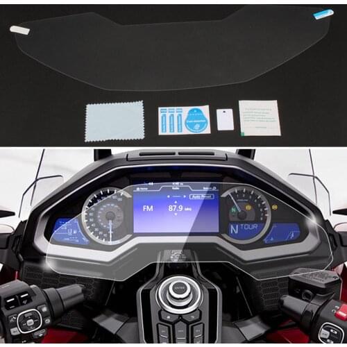 2pcs Show Chrome Dash Screen Protective Speedometer Instrument Film Panel Screen Protector Cover for HONDA GL1800 Goldwing 2018