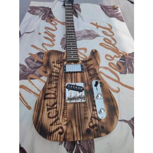 Imitation old retro six string electric guitar, our shop can customize various styles of electric guitar and electric bass