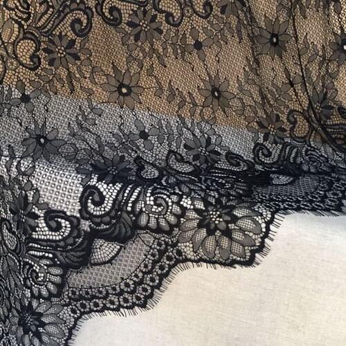 LASUI 1.5m\3 m Beautiful Eyelash French Lace Fabric wedding veil dress skirt curtain decoration accessories C0264