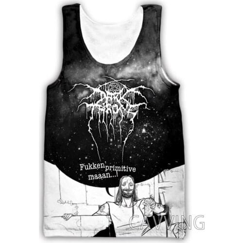 CAVVING 3D Printed Darkthrone Rock Band Tank Tops Harajuku Vest Summer Undershirt Shirts Streetwear for Men/women