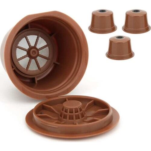 4pcs Pack Reusable Dolce Gusto Coffee Capsule Plastic Refillable Compatible Dolce Gusto Nescafe Coffee Filter