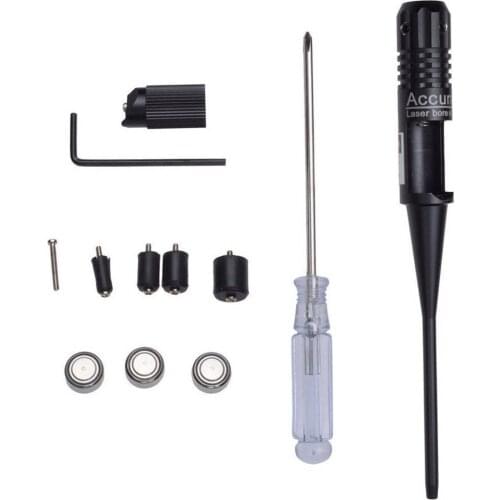 Red Laser Bore Sight Kit Boresighter for .22 to .50 Caliber Handgun Rifles
