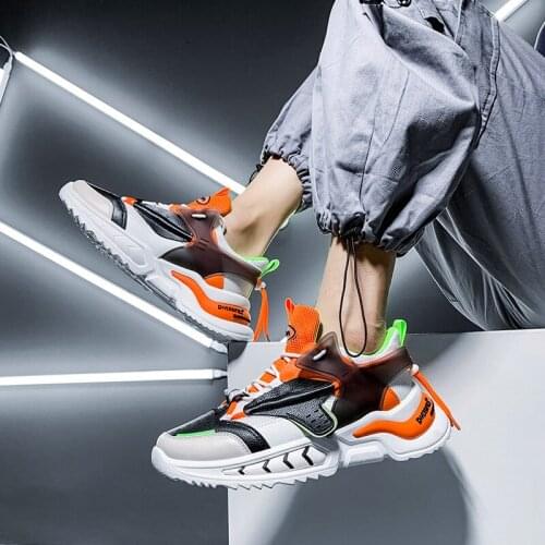2021 spring new fashion casual sports mens shoes Korean version of platform shoes mens fashion trend sports casual shoes