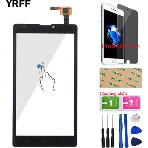 Phone Touch Screen Front Glass For ZTE Blade L2 Touch Screen Digitizer Glass Panel Lens Sensor Tools Protector Film 3M Glue