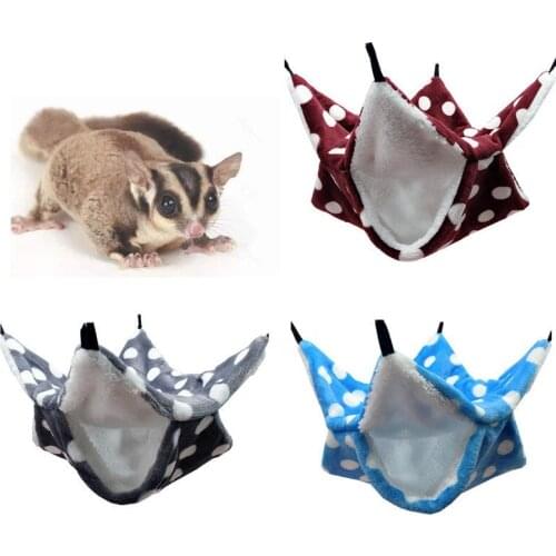 Hanging Small Pet Mat Mini Animal Cage Hamster House Bed Playing Winter Warm Hammock New Born Cat Dog Guinea Pig Chipmunk