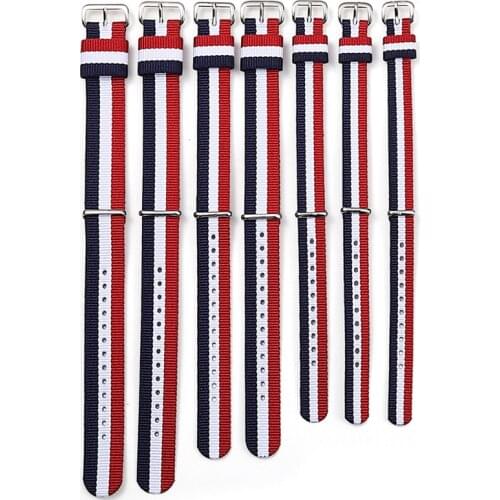 14 18 20 mm Nylon Canvas Watchband Buckle Watch Band Strap Belt For Nato James Bond 007 Military Replace Bracelet Strap Bands