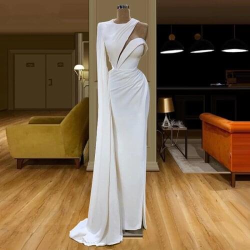 Special Muslim Couture Formal Evening Dress 2021 Long Sexy Vintage Prom Gowns Party Arabic Women Vestidos Abendkleider Customize