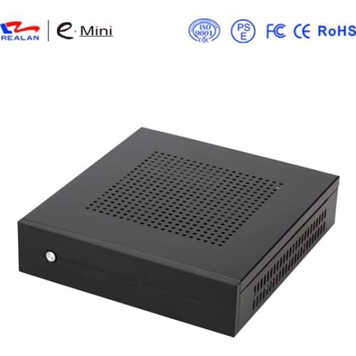 Steel HTPC Case Mini ITX Case Desktop Computer Gaming PC Desktop Case With 12V 5A Adapter WallMount Bracket And VESA Screws