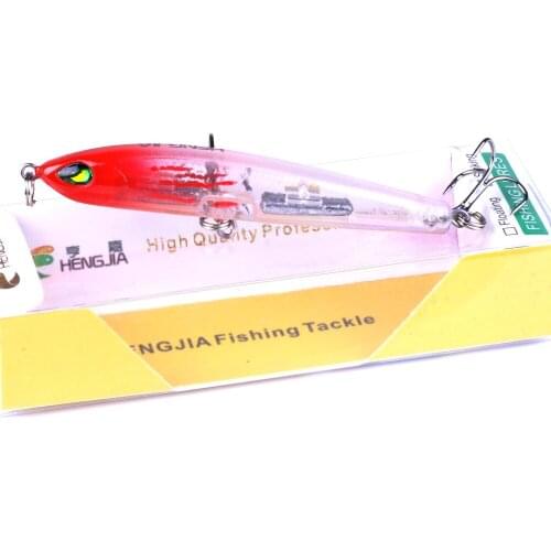 10PCS Hard Pencil Bait Crankbait 7.5CM 8.7G Artificial Fishing Lure Jerkbait Lifelike 3D Eyes Swimbait Sinking Pesca Wobbles