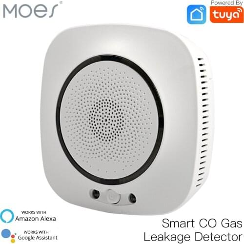WiFi Smart CO Gas Sensor Carbon Monoxide Leakage Fire Security Detector Smart Life Tuya App Control Home Security System