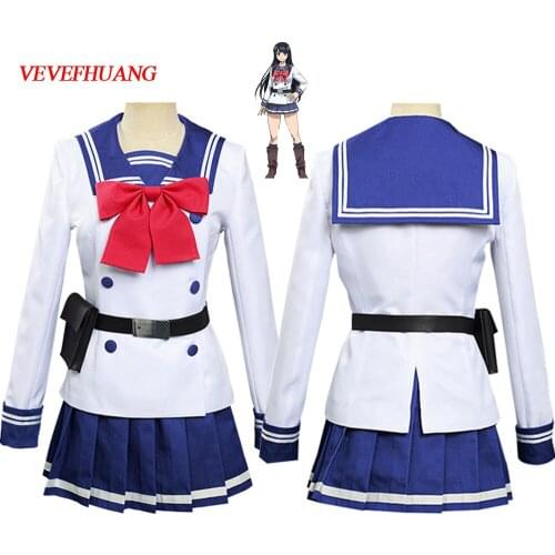 VEVEFHUANG Kосплей Anime High-Rise Invasion Costumes Honjo Yuri Cosplay Wig Mask Uniforms Adult Sailor Suits Halloween Carnival
