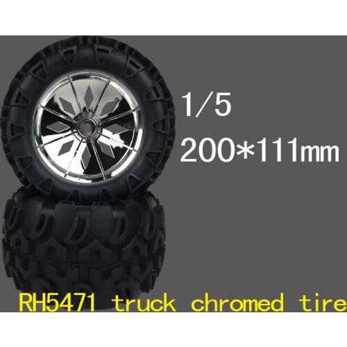 1/5 Off road MT Truck Car Units Wheels and Tires 2pcs (200mm x111mm) For FG, Carson, Smartech, XTC, VRX and RH5471 RiverHobby