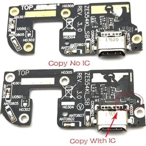 10pcs/Lot， USB Charging Port Dock Charger Plug Connector Board Flex Cable For ASUS Zenfone 4 ZE554KL
