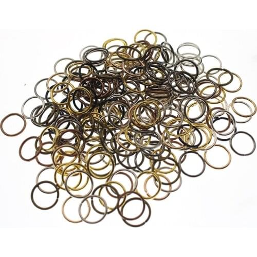 200pcs/lot 4/5/6/7/8/10mm Metal Gun Black Silver Open Single Loops Jump Rings & Split Ring for DIY Bracelet Clasp Jewelry Making