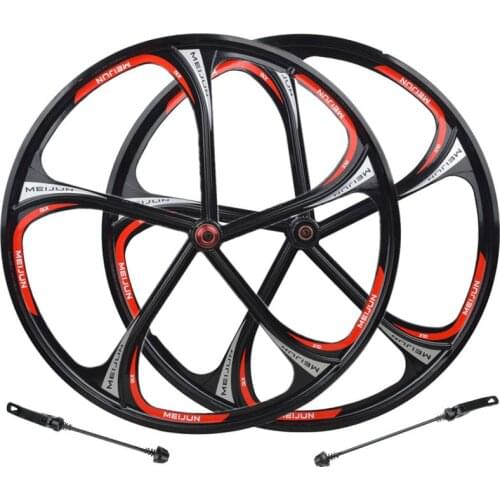 26 Inch Magnesium Alloy Bicycle Wheel Hub Cassette Mountain 5/6 Knife Bearing Wheel Rim MTB Disc Brake Cycling Accessories