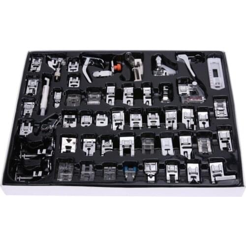 52 PCS/Set Sewing Machine Foot Domestic Sewing Machine Foot Feet Snap On Presser Foot Singer Sewing Machine Useful Sewing Props